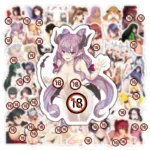 50Pcs Customized Cartoon Sexy Stickers Attractive Posture, Indescribable Decorative Patterns, Very Powerful Hidden Resources - Image 3