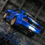 1:32 Ford Mustang GT500 alloy supercar car model acousto-optic toy doors can be opened has sound and lighting functions - Image 2