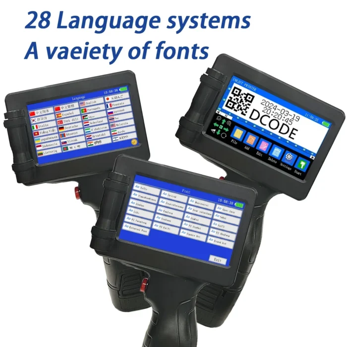 DCODE 1755PLUS 12.7mm Portable Printers Handheld Inkjet Printer Text QR Barcode Batch Number Logo Image Date Printing Machine - Image 3