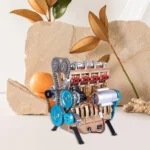 Car Engine Model Resin 4-Cylinder Car V8 Engine Model Sculpture Handmade Desktop Engine Block Ornament Gift For Car Enthusiasts - Image 5