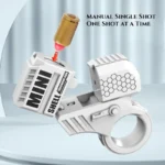 Shell-Ejecting Mini Ring Gun: Adult Fidget Hand Spinner Equipped with 2 Shell Casings & 10 Bullets - Perfect Stress Relief Gift - Image 2