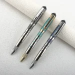 Luxury Mesh Carving Metal Ballpoint Pens School Business Office Signature Roller Pen Writing Student Stationery Supplies - Image 3