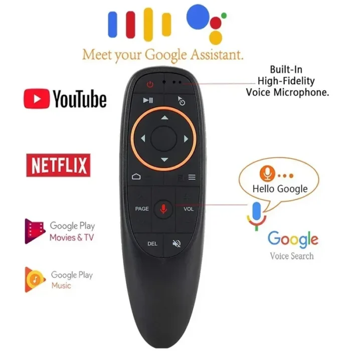 G10S Air Mouse Voice Remote Control 2.4G Wireless Gyroscope IR Learning for H96 MAX X88 PRO Android TV Box HK1 - Image 1