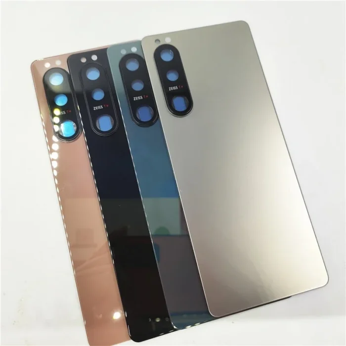 Glass Back Lid Door For Sony Xperia 5 III Hard backshell Cover Rear Housing Panel Case Shell + Camera Lens - Image 2