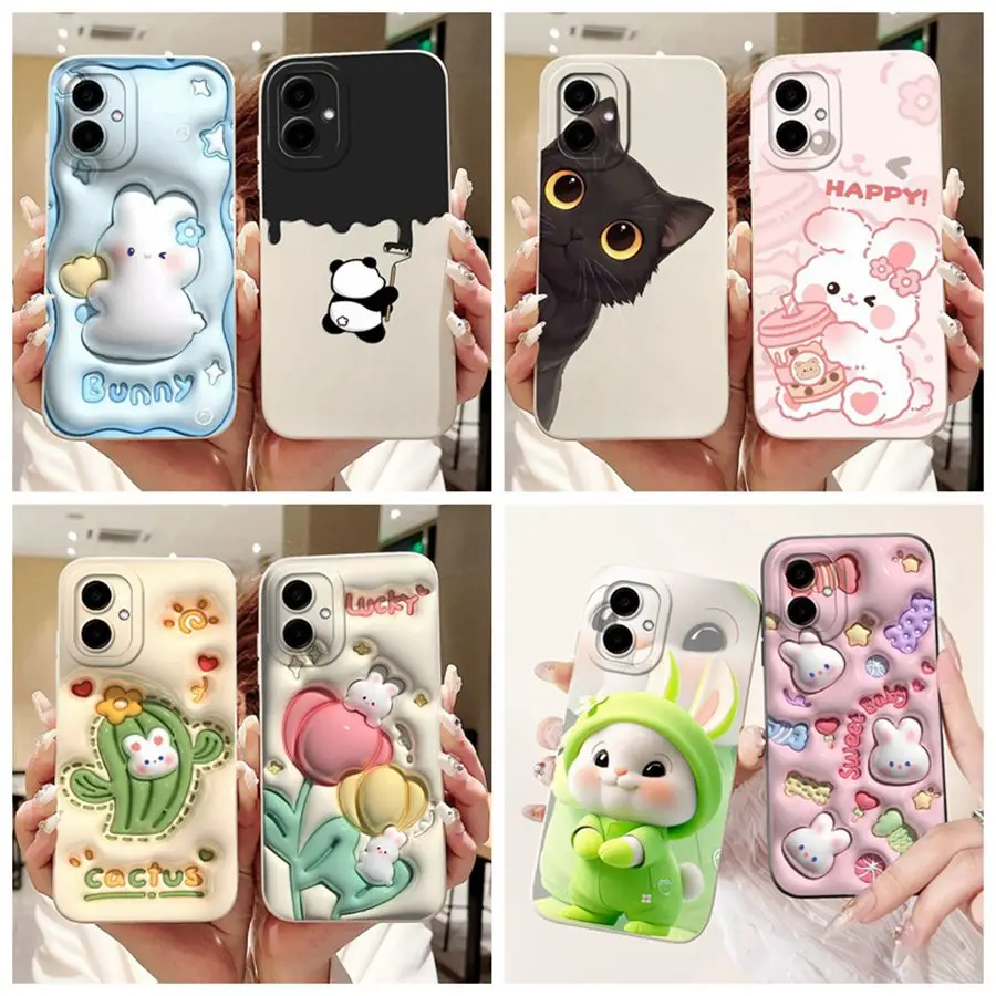 kf-Se6d926a21a234887a3bcba601f2ad2d37 For Samsung Galaxy A06 4G Phone Case SM-A065F Cover Cute Cartoons Soft Silicone Shell For Samsung A05 A05s A04 E A 06 Fundas - Image 1