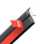 2/5M Car Rubber Seal Strip for Fender Flare Arch Small Slanted T-Type Seal Edge Gap Strips Waterproof Soundproof Protection - Image 6