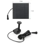 Quiet Water Pump for Yard Pond 180L/h 30-60cm Spray Height Quiet Brushless Pump Monocrystalline Solar Panel Bird Bath Decoration - Image 6