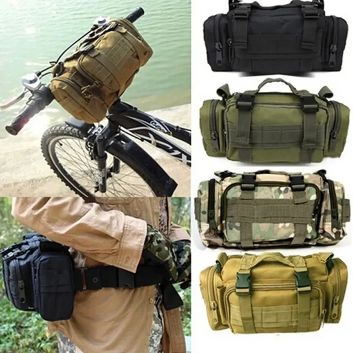 Camouflage Tactical Sling Bag Outdoor Shoulder Fishing Waist Pack for Cycling Lure Camera Gear Multi Purpose Tool Handbag Men - Image 1