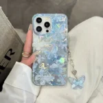 Trendy Butterfly Gradient Case For Redmi Note 14 Pro 5G 4G 13 Pro Plus POCO X7 X7 Pro F5 Bow Dots Bracelet Phone Cover