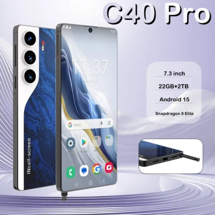 HOT 2025 new C40 Pro original intelligent 4G 5G dual card dual standby Android 14 system global version 108MP 8000mAh battery