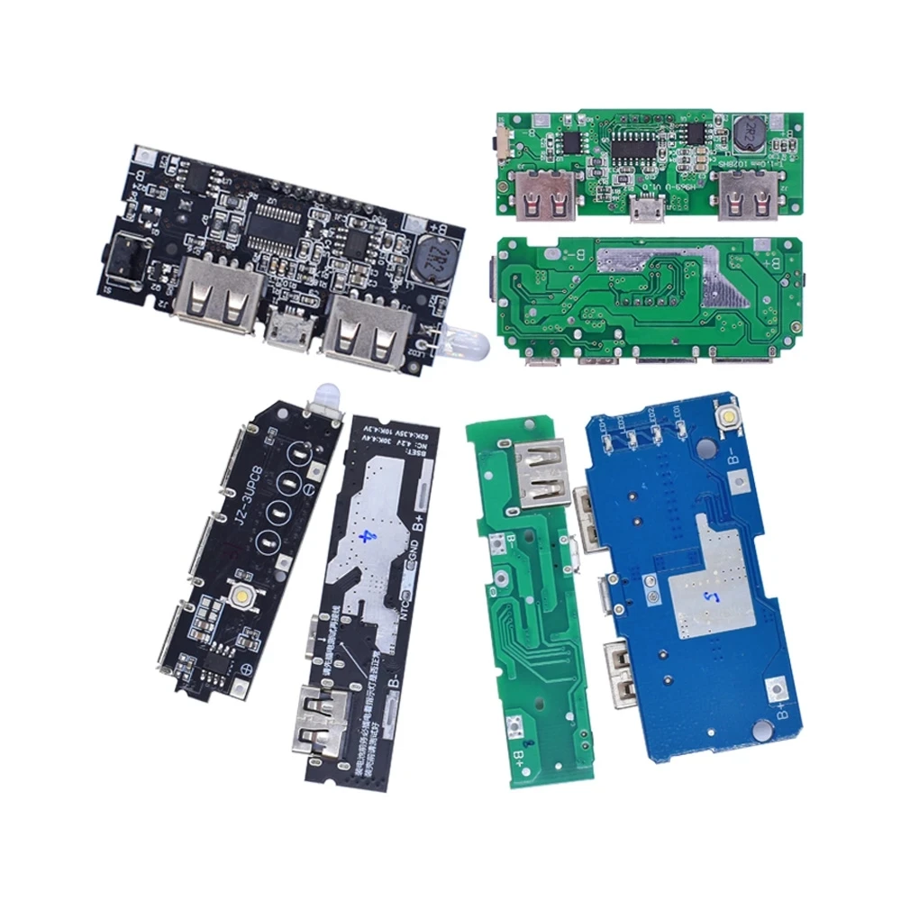 kf-Sf069b29235eb4296b515ac2936d804b8G Dual USB 5V PD Mobile Power Bank 18650 Battery Charger PCB Power Module Accessories For Phone DIY New LED LCD Module Board - Image 2