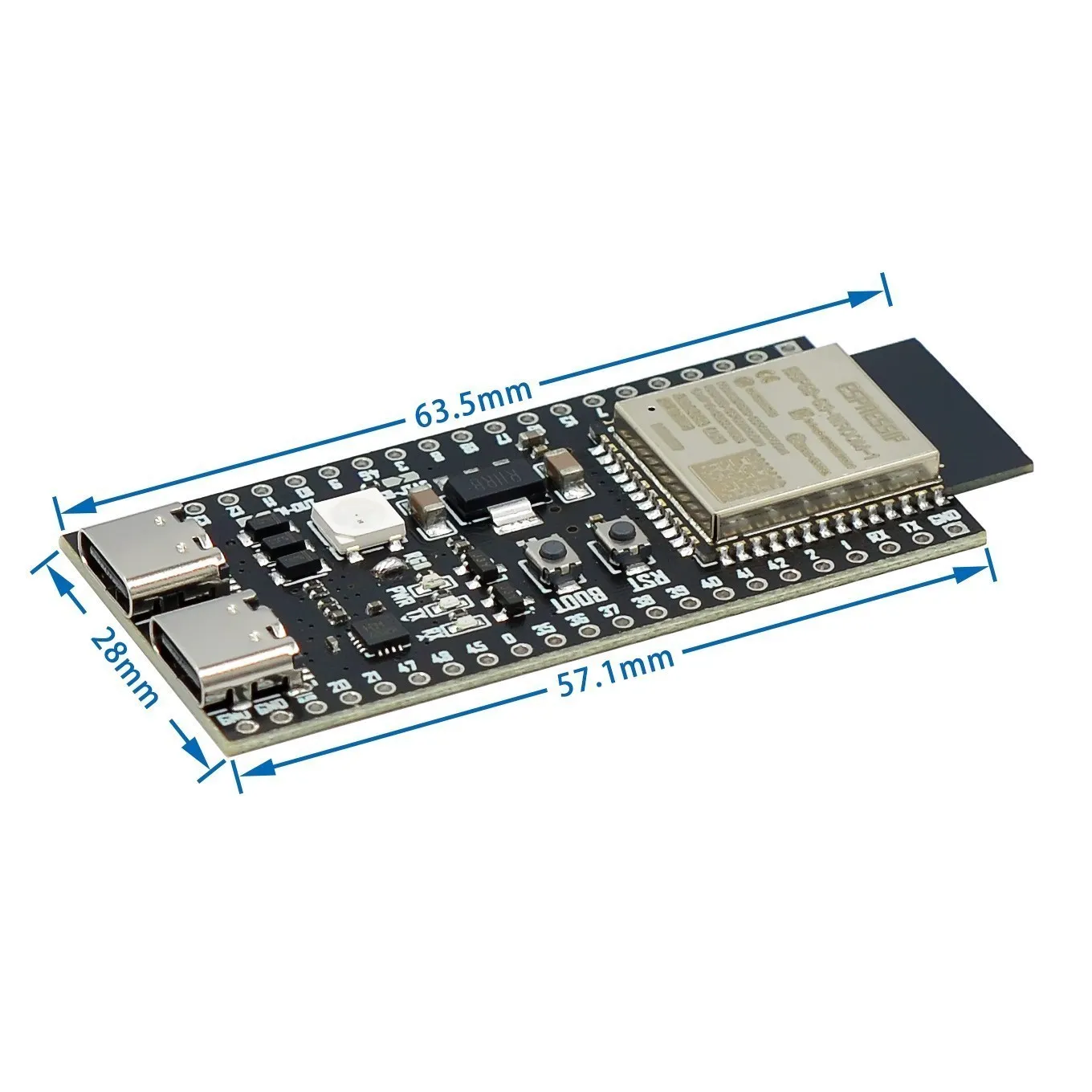 kf-Sf25aae5c394d45bcb4a96d964a267f62H ESP32 / ESP32-C3 / ESP32-S3 Dual Type-C Development Board CORE Board ESP32-C3-DevKitM-1 ESP32-C3-MINI-1 ESP32-S3-DevKit C N16R8 - Image 4