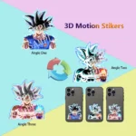Anime Mini Motion Stickers One Piece Dragon Ball Z Waterproof Self-adhesive Stickers for Water Bottle,Phone case,Cup,Etc. - Image 5