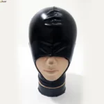 Halloween Latex Hood Mask Leather Fetish Head Hood Sexy Black Cosplay Mask for Women Men Party Role Games Performance Costumes - Image 4