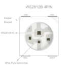 WS2812B RGB LED Chip 5050SMD 10-1000PCS Black/White PCB WS2812 Individually Addressable Chip Pixels DC5V - Image 4