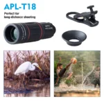 APEXEL Universal 18x25 Monocular Zoom HD Optical Cell Phone Lens Observing Survey 18X telephoto lens with tripod for Smartphone - Image 3