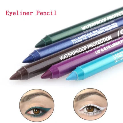 14 Color Eye Liner Pen Colored Eyeliner Waterproof Makeup Tools Blue Red Green White Gold Brown Eye Cosmestics