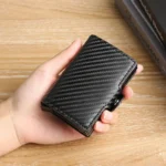 Large Capacity Double Layer ID Credit Card Holder Anti Rfid Blocking Protected Magic Wallet for Men Carbon Fiber Cardholder Case - Image 5