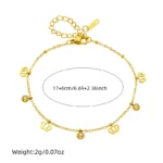 DIEYURO 316L Stainless Steel Golden Snowflake Butterfly Crown Key Lightning Zircon Necklace Bracelet Set Trend Jewelry Sets Gift - Image 2