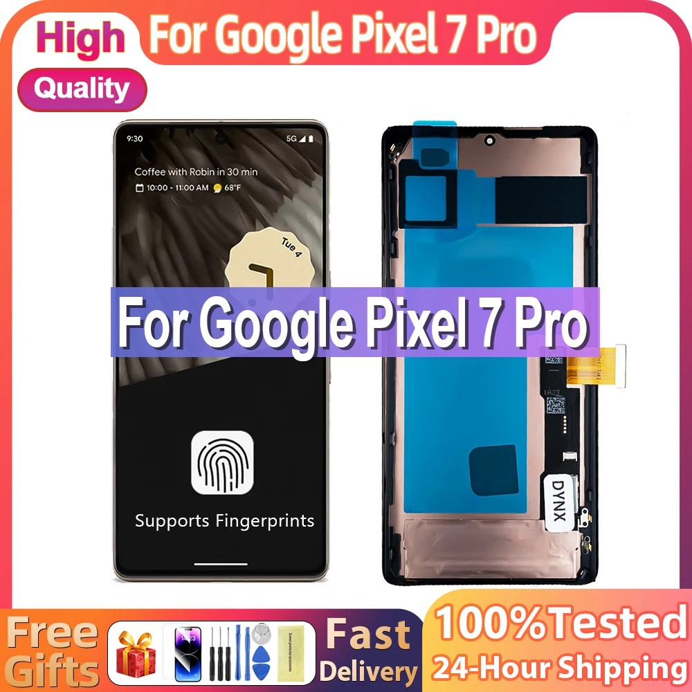 kf-S0495a90d57cf458887d44a2d290e6acdN 6.7''Super AMOLED For Google Pixel 7 Pro Lcd Display Digital Touch Screen Replacement For Google Pixel7 Pro GP4BC GE2AE Screen - Image 1