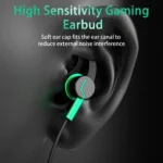 3.5mm Type C Earphones Wired 90 Degree L-line In Ear Wired Headphones Gaming Earbuds With Mic Hifi Bass Ear Phones Wholesale - Image 3
