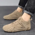Ankle Boots For Men 2025 Spring Man Casual Sneakers Non Slip Khaki Work Mens Shoe Short Boots Loafers Lace Up Zapatillas Hombre - Image 3