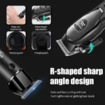 hiena Hair Clipper Kit for Men Electric Shaver Hair Trimmer Professional Cutting Machine Hair Trimmer with LCD Digital Display - Image 2