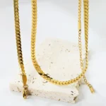 LUXUSTEEL Golden Cubic Zirconia Wide Style Pendant For Men Women Girl Stainless Steel Pretty Pendant Necklace Chain Jewelry Gift - Image 6