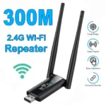 300Mbps Wireless USB WiFi Repeater Extender WiFi Signal Amplifier Booster Long Range Wi-Fi Router Home Network Card Extension - Image 2