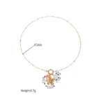 Fashion Gold-plated Stainless Steel Necklace Multi-element Pendant Simple Heart Flower Design Versatile Jewelry Gifts For Women - Image 4