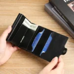 Large Capacity Double Layer ID Credit Card Holder Anti Rfid Blocking Protected Magic Wallet for Men Carbon Fiber Cardholder Case - Image 4