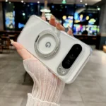 for Magsafe Matte Rotating Bracket Case for Google Pixel 10 9 Pro XL 8 7 6 9A 8A 7A 6A Holder Stand Transparent Shockproof Cover - Image 5