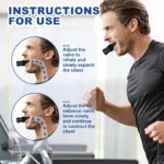 Breathing Trainer Lung Flexer Durable Fitness Exerciser Increases Lung Capacity Breath Adjustable Levels Respiratory Deep Breath - Image 2