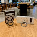 for Magsafe Matte Rotating Bracket Case for Google Pixel 10 9 Pro XL 8 7 6 9A 8A 7A 6A Holder Stand Transparent Shockproof Cover - Image 3