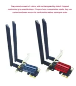 PCI-E WiFi 5 Network Card Wireless Adapter AC1200 Dual Band 2.4G/5GHz For Bluetooth 4.0 Desktop Laptop Windows 7/8/10/11 - Image 3