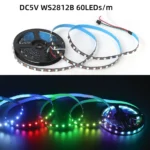 WS2812B 5050 RGBIC Smart LED Strip WS2812 Individually Addressable IC 30/60/144Pixels/Leds/m Light DC5V Black IP30/67 Waterproof - Image 6