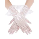 New Fashion Women Lace Party Sexy Gloves Full Finger Sunscreen Gloves Girl Mittens Gloves Wedding Dress Driving Accessory Gift - Image 2