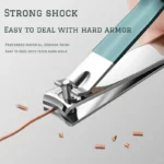 1/4 Pieces/set Manicure Set with Portable Leather Case and Nano Nail File - Fingernails & Toenails Clippers for Nail Care - Image 3