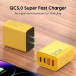 4 Ports USB C PD Charger Quick Charge 3.0 Type C USB Phone Charger Wall Travel Fast Charging Adapter For Mobile Phone US EU Plug - Image 4