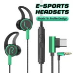 OLAF In-Ear Headphones Wired Earphones 3.5mm/Type-C Handsfree Earbuds 90-Degree Elbow Plug Headset Gamer For iPhone16 15 Samsung - Image 2