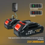 AUTIWOZ 21V Cordless Polisher for Car Paint Safe Waxing and Polishing with Long Battery Life Overheat Protection - Image 4