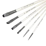 6/12pcs Acrylic Paint Brushes Set for Acrylic Oil Watercolor Gouache Artist Professional Painting Kits with Synthetic Nylon Tips - Image 6