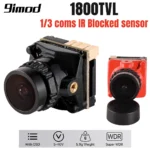 9IMOD FPV Camera 1800TVL 5MP 2.1mm 1/3 coms IR Blocked​ senso 5V-40V NTSC/PAL with OSD Internal for RC FPV Racing Drone DIY Part