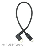 Mini USB to Type C Adapter Converter Cable for Camera Phone OTG Cable 90 Degree USB 3.1 Type C Male to Mini USB Transfer - Image 4