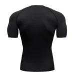 Men Running Compression T-shirt Short Sleeve Sport Tees Gym Fitness Sweatshirt Male Jogging Tracksuit Homme Athletic Shirt Tops - Image 2