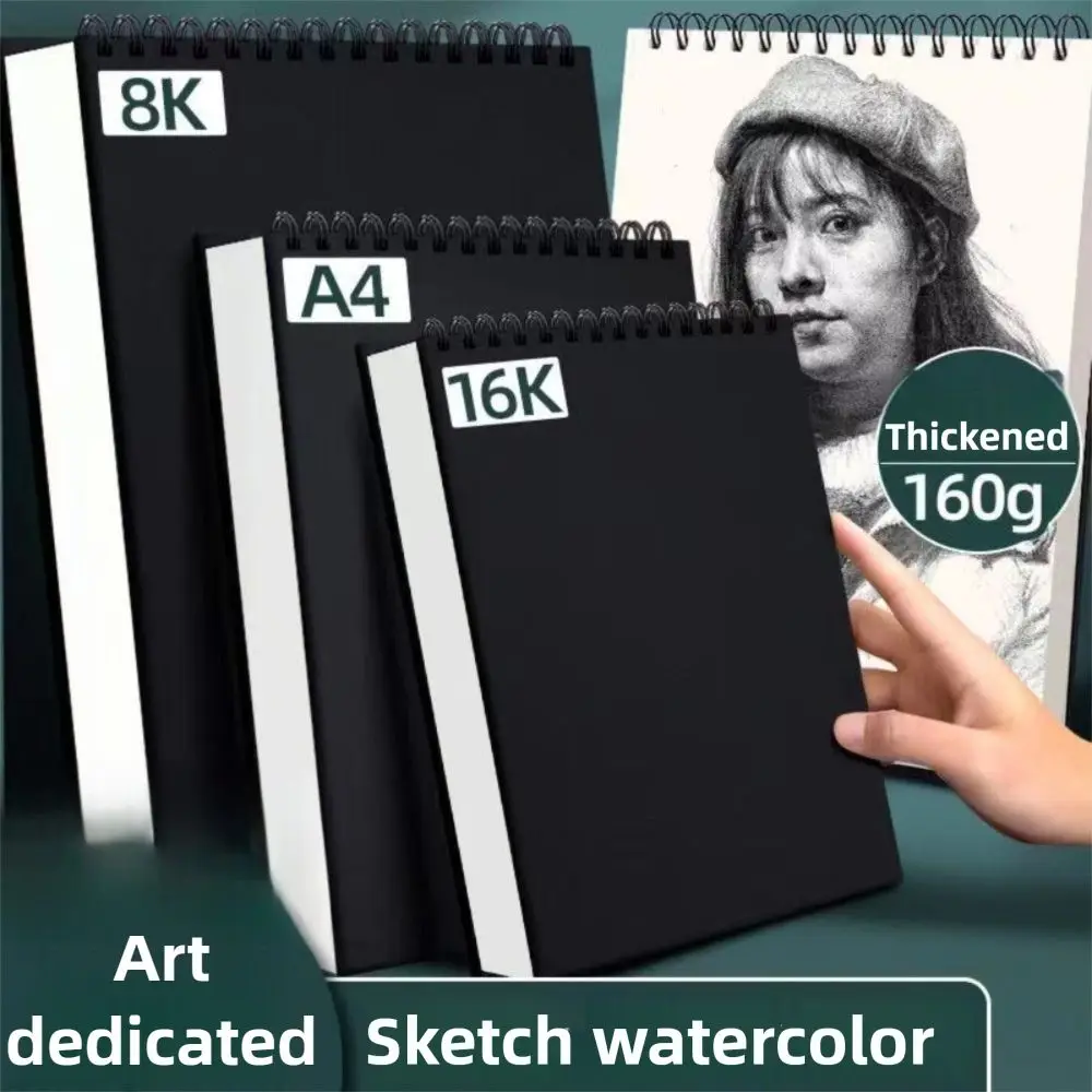 kf-S4a868ecc29b14182849e3dec6dc26ab9c 30 Sheets 8K 16K Coil Sketchbook Spiral Bound Eco-Friendly Thick Drawing Paper Acid Free A4 A5 A6 Artist Sketch Pad Oil Painting - Image 1