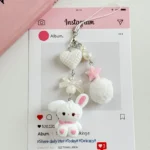 Cartoon Animal Mobile Phone Straps Camera Keychain Lanyard Short Women Anti-Lost Decoration Pendant For iPhone Case Girls Gift - Image 2