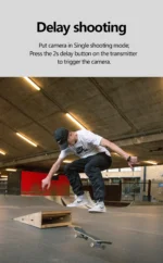 AODELAN Camera Wireless Shutter Release Remote Control For Canon R100 R5C 80D 70D M6; Nikon Z9 D6 D5; Fujifilm GFX50SII, X-T30II - Image 5