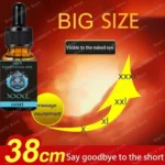 Penis Permanent Thickening, Increase XXL Growth Enlargement Massage Men's Cock Erection Lubricant Plant Extracts Massage Oil - Image 3