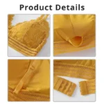 Lace Triangular Cup Suspender Bra Thin Cup Without Steel Ring Sexy Beautiful Back Breathable Bra Detachable Chest Pad - Image 6